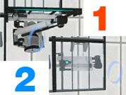 Panel Activated by looking, deactivated by looking away.